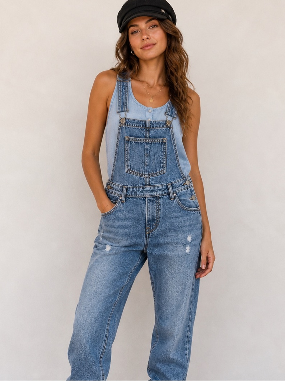 Vintage Levi’s womens denim overalls Bibs size Small light blue denim wash